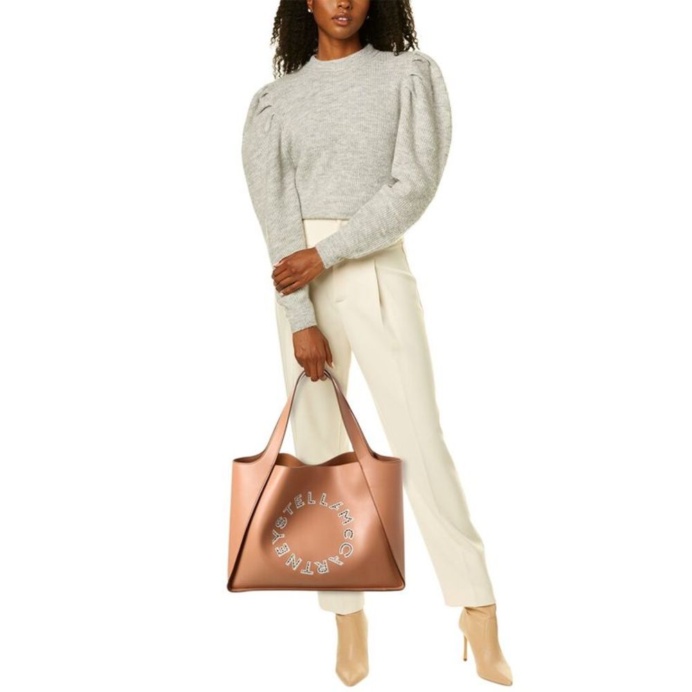 Stella Mccartney Stella Logo Tote, Brown